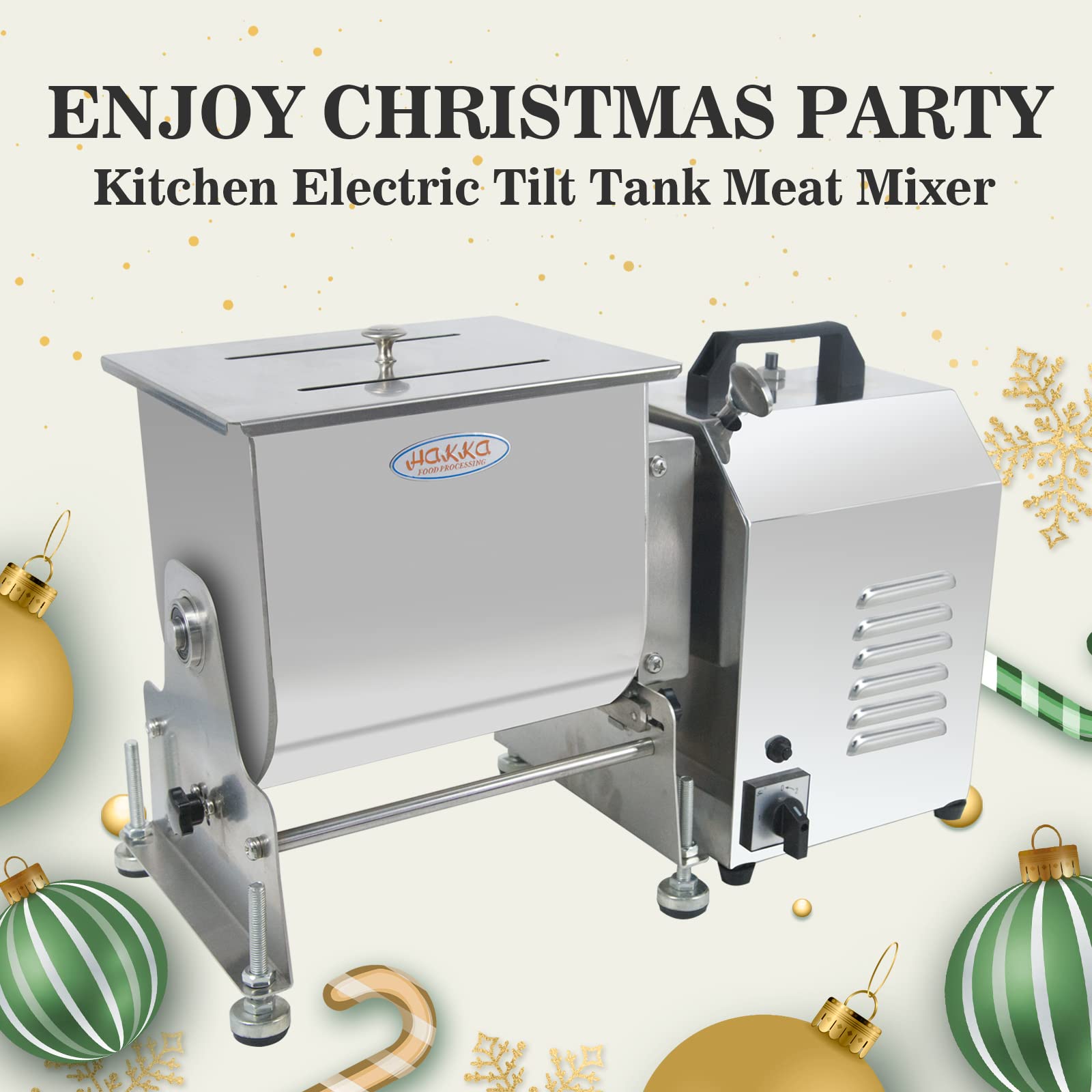 Electric 15lbs 7.5L Tilt Tank Meat Mixer - Commercial Countertop