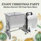 Hakka Electric 20-Pound capacity Tank Stainless Steel Manual Meat Mixer (Mixing Maximum 15-Pound for Meat)