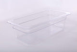 Hakka 6 Pack 1/3 Size Food Pan 2.5" Deep Polycarbonate Storage Prep Container