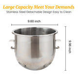 Hakka 10 Quart Commercial Planetary Mixers 3 Funtion Stainless Steel Food Mixers (M10A-ETL)