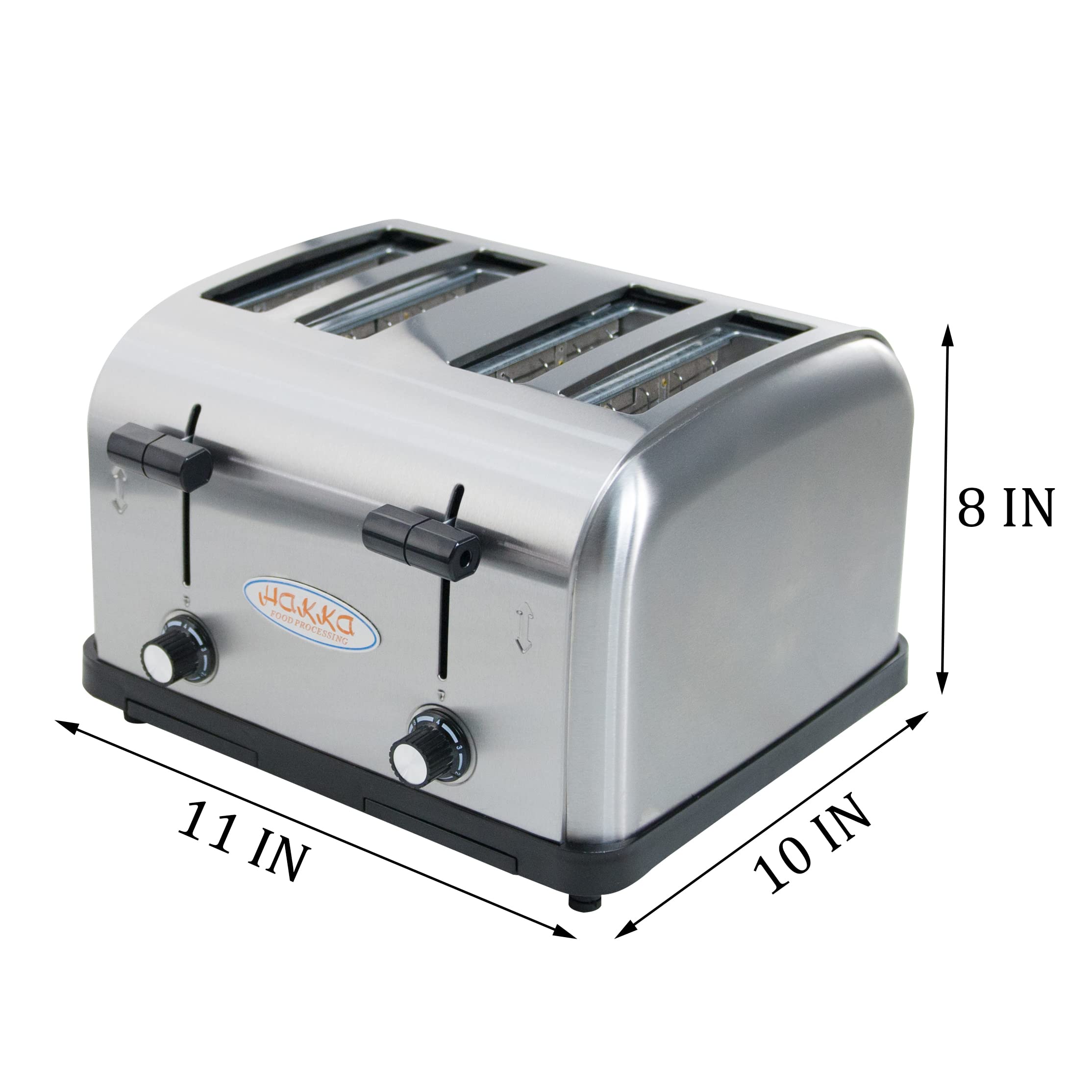 EasyRose Toaster 4 Slice, Heavy-Duty Stainless Steel Toaster Commercia ...