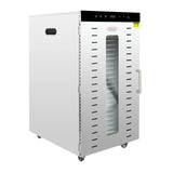 Hakka Commercial Food Dehydrator, 24 Trays Food Dehydrator Machine for Jerky/Vegetables/Fruits/Meat/Dog Treats/Herbs, Stainless Steel, 2000W